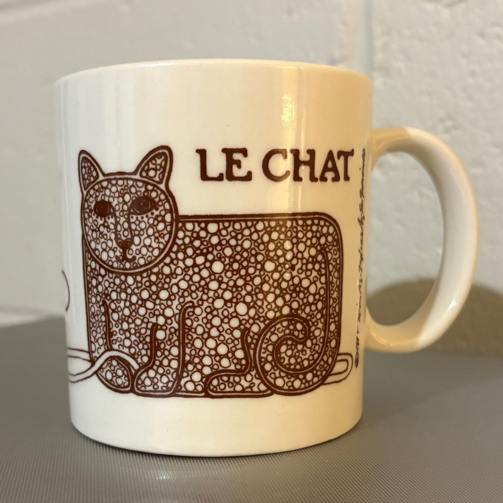 Le Chat Brown Cat Coffee Mug